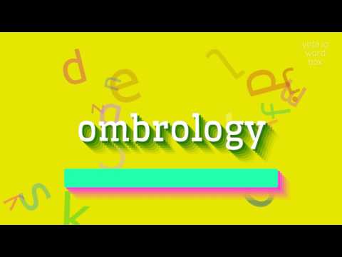 OMBROLOGY - HOW TO SAY OMBROLOGY?