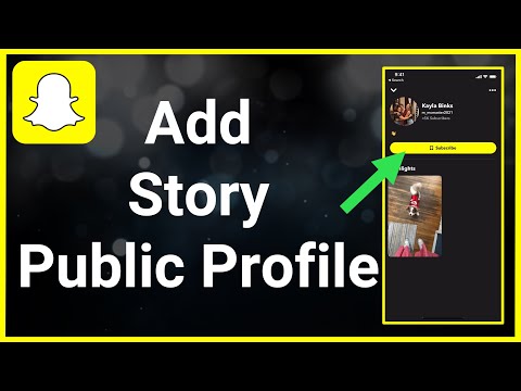 How To Add Story On Snapchat Public Profile