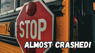 Realistic Bus Driving in Heavy Rain – Almost Crashed!