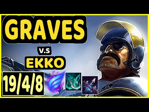 VERFIX (GRAVES) vs EKKO - 19/4/8 KDA JUNGLE GAMEPLAY - BR Ranked MASTER
