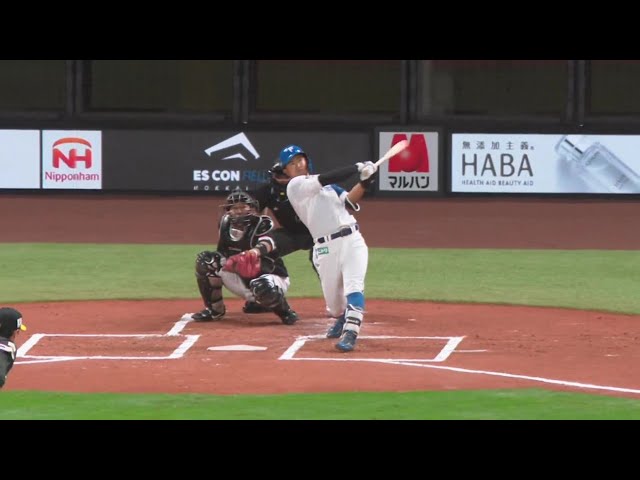 【1回裏】新球場第1号!! ファイターズ・今川優馬 先制の2ランホームラン!! 2023年3月22日 北海道日本ハムファイターズ 対 福岡ソフトバンクホークス