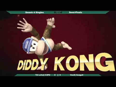 AEX10 [ Smash 4 Singles Winner's Semi's] C3PO VS VexX| Seagull