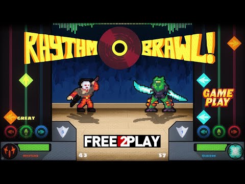 Rhythm Brawl ★ Gameplay ★ PC Steam [ Free to Play ] rhythm-based fighting game 2021 ★1080p60FPS
