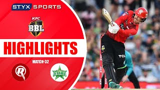 MELBOURNE RENEGADES VS MELBOURNE STARS