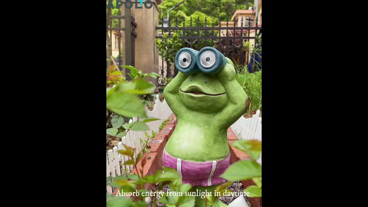 Solar Powered Frog Garden Light