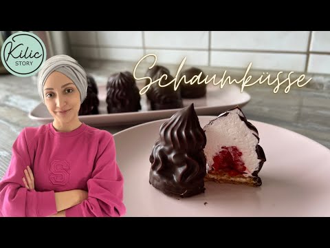 Schaumküsse mit Himbeeren I einfach & schnell I Kilic-Story