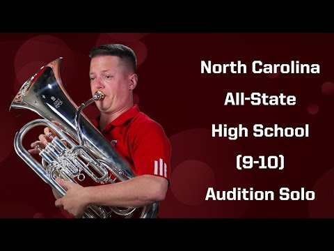 2023/24 NCBA All-State Honor Band High School (9/10) Solo - Euphonium/Baritone (TC)