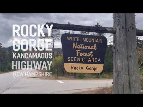 Rocky Gorge Scenic Area on the Kancamagus Highway in New Hampshire