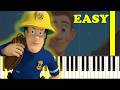 Fireman Sam Theme Song EASY Piano Tutorial
