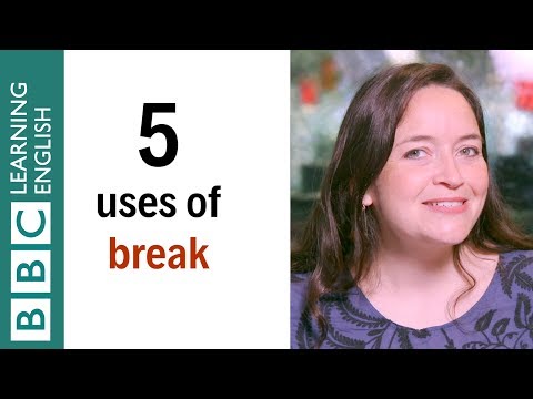 休憩の5つの使い方 - English In A Minute (5 uses of break - English In A Minute)