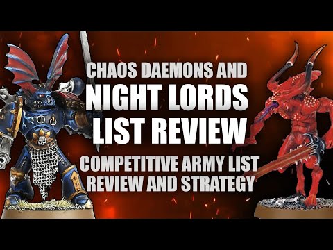 Night Lords LIST REVIEW- Tactics and Strategy