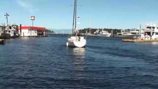 preview picture of video 'Sailing in Nanaimo Harbour'
