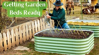 How to Start New Vegetable Garden Raised Beds | Amending Beds