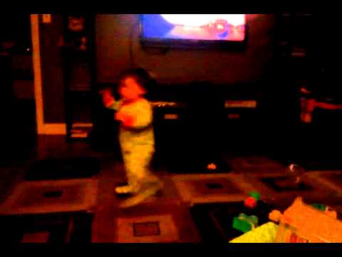 Walking..... trying... (0:17 empty pool diving)