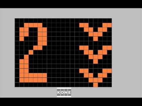 Animated Kone EcoDisc (KSS 140) MRL Traction Elevator@Imaginox Mall Parking Deck, Imaginox City