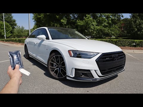 2021 Audi A8L TFSI 55 S-Line: Start Up, Walkaround, Test Drive and Review