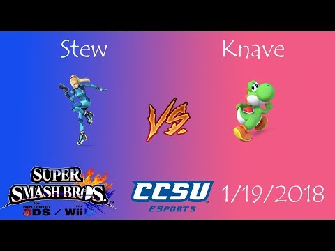 CAN LAN CCSU Smash 4 Tournament - Stew (Zero Suit Samus) vs Knave (Yoshi)
