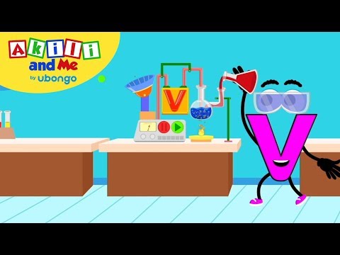 Learn Letter V! | The Alphabet with Akili | Cartoons for Preschoolers