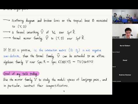 Tony Yue Yu - Compactifying the moduli space of Looijenga pairs via mirror symmetry