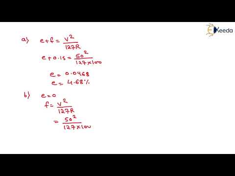 1st Numerical of Superelevation - Highway Geometric Design - Transportation Engineering 1