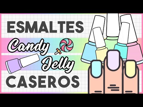 ¡SUPER FÁCIL!  💅🏼 Como hacer ESMALTES DE UÑAS en CASA · Con EFECTO GELATINA