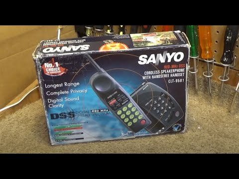 Sanyo CLT-9581 900 MHz DSS Cordless Phone with Handset Speakerphone | Unboxing