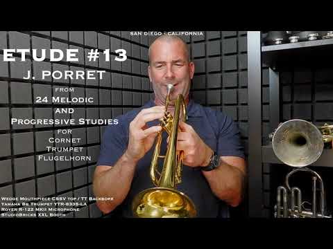 PORRET Etude #13 from 24 Melodic & Progressive Etudes for Cornet, Trumpet and Flugelhorn