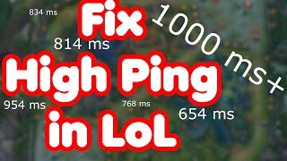 High Ping LoL | Fix High Ping in League of Legends | 2021