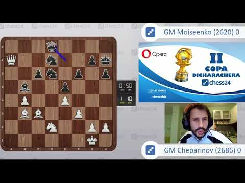 Mejores partidas de la II Copa Dicharachera  GM Ivan Cheparinov vs Aleksandr Moiseenko