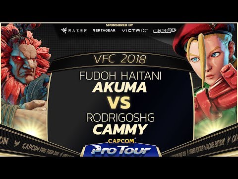 FUDOH Haitani (Akuma) vs RodrigoSHG (Cammy) - Versus Fighting Cup 2018 - CPT 2018