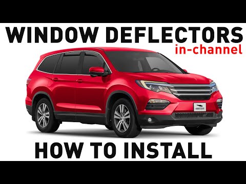 How to install Shatterproof In-Channel Window Deflectors for Honda Pilot 2016-2023
