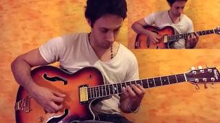 Billie's Bounce walking bass/chords and solo lesson