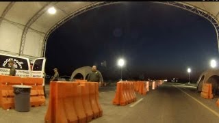 preview picture of video 'Scuba Dubai Checkpoint, Sunset at the Border Patrol, Dateland to Spot Road, Arizona, Rear Cam'