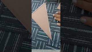 DIY TRIANGLE CARDBOARD 🎨🎨 #diy  #diycrafts  #lippanart  #shorts