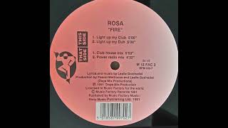 Rosa - Fire (Light Up My Club) - Oldskool House Music 1991