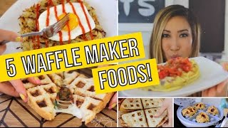 5 Unusual Ways to use a Waffle Maker! Omelets, Paninis, Quesadillas, Cookies & Hashbrowns