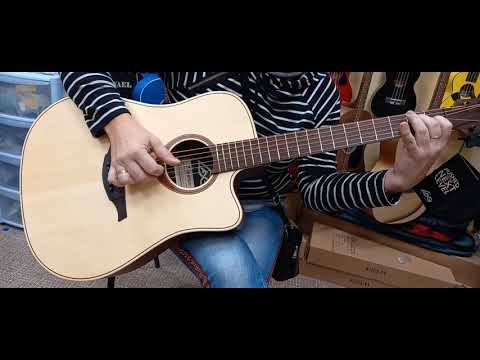 Демонстрация звучания гитары LAG T70DC