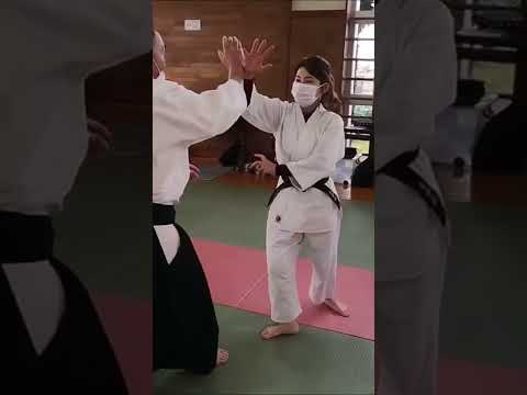 Aikido techniques: Shomen iriminage 合気道の技　正面入り身投げ　🐲🥋