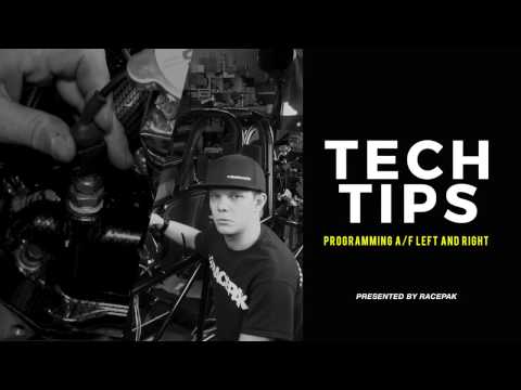 Programming Racepak AF1 Air Fuel controllers for left and right right