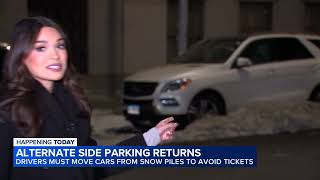 Alternate side parking rules return