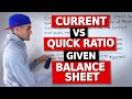FIN 300 Lab 1 (Ryerson) - Current vs Quick Ratio given Balance Sheet (Corporate Finance)