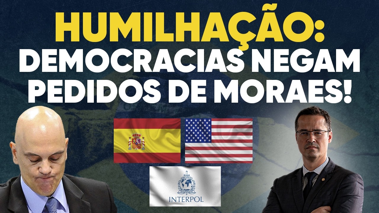 Países democráticos HUMILHAM Moraes e STF por atacarem liberdade de expressão!