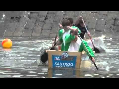 Sautrogrennen auf der Fulda in Rotenburg