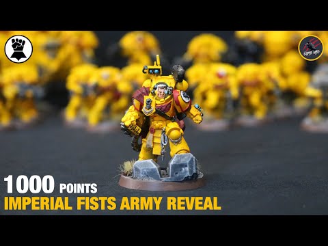 IMPERIAL FISTS 1000 POINT ARMY SHOWCASE - Warhammer 40k Space Marines