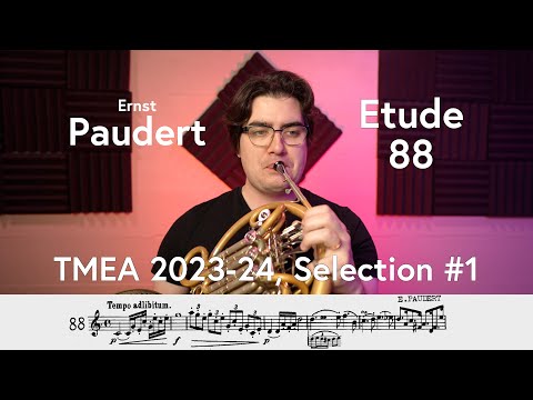 (TMEA All-State 2023-2024 #1) Paudert, Etude #88 from "The Blue Book"