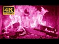 PINK FIREPLACE 4K Ultra HD Ultimate Pink Flame With Crackling Fire Sounds