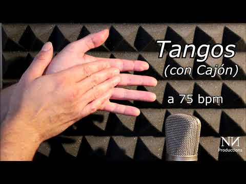 Compás Por Tangos a 75 bpm. (con Cajón)