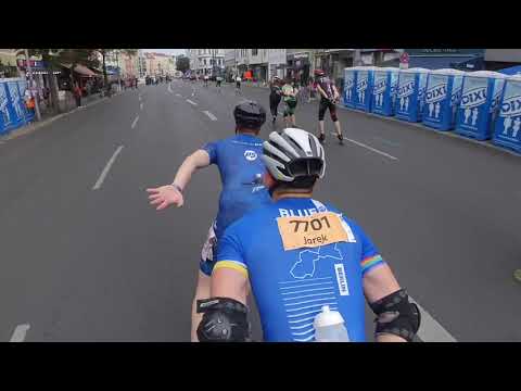 2022 berlin marathon inside powerslide blue train