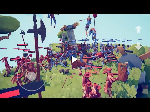 Renaissance team vs. Tribal horde | TABS Pocket Edition 