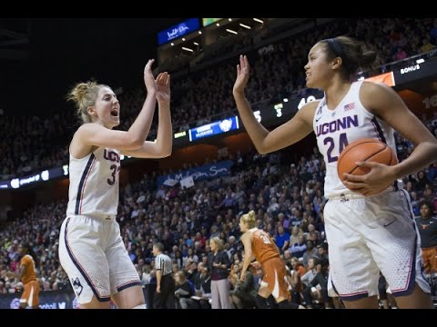 2016 American Women's Basketball Highlights - #2 UConn 72, #14 Texas 54